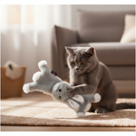 Jack and Vanilla pluche knuffel voor honden, grijs