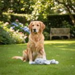Jack and Vanilla pluche knuffel voor honden, grijs