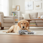 Jack and Vanilla pluche knuffel voor honden, grijs