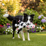 Jack and Vanilla pluche knuffel voor honden, wit
