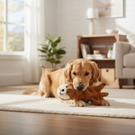 Jack and Vanilla pluche knuffel voor honden, bruin