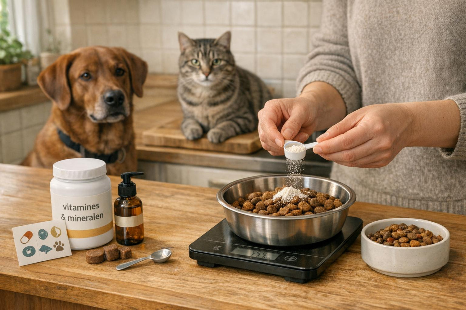 Vitamines en mineralen voor honden en katten - voedingsgids TIERLO